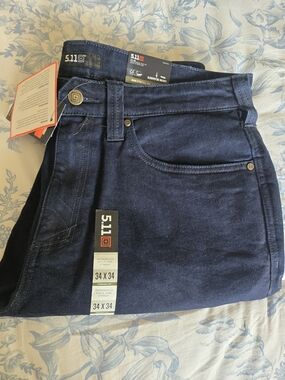 5.11 Tactical Men’s Dark Blue Tactical Jeans - 34x34